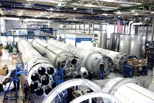 Massive industrial machine at a manufacturing facility